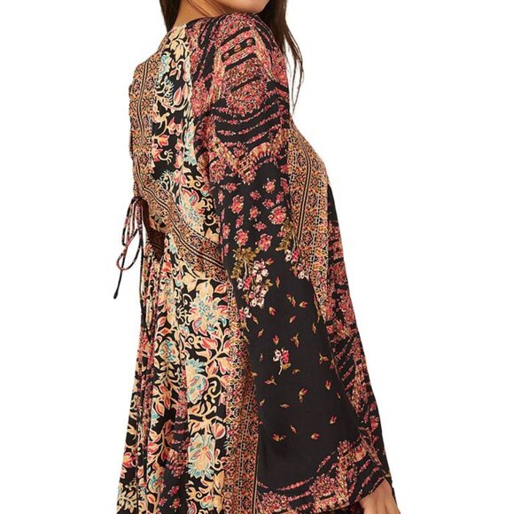 NWOT Free People Stevie Printed Tunic Black Combo XS - Picture 4 of 16